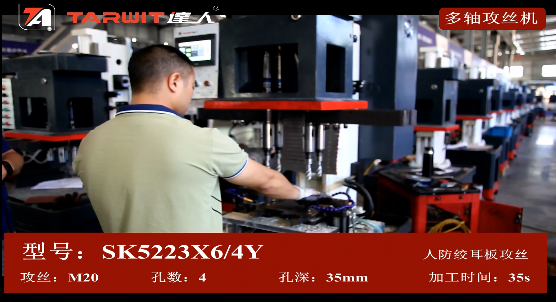 SK5223*6/4Y多軸攻絲機攻人防絞耳板